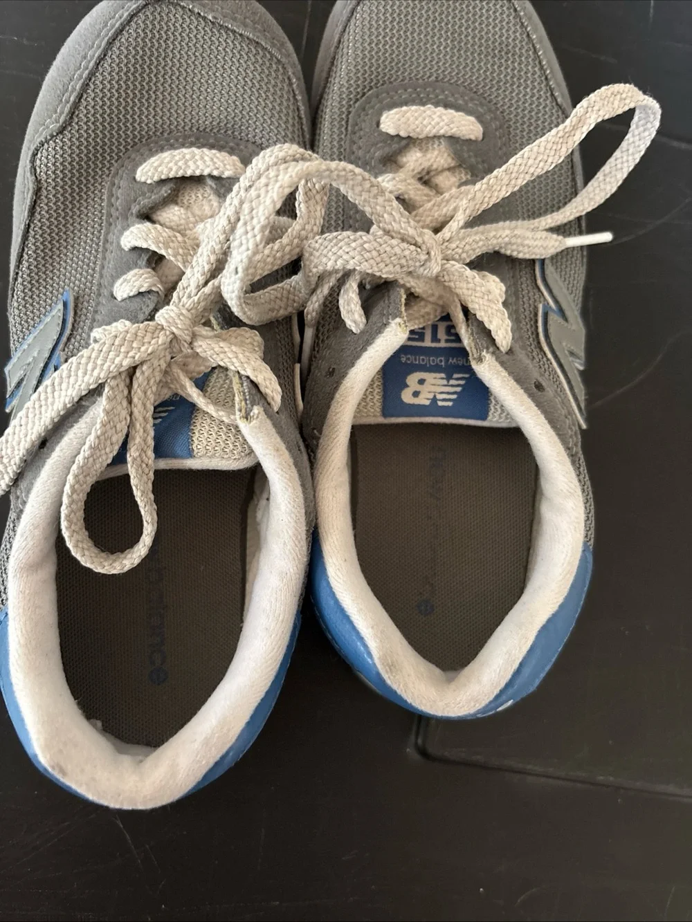New Balance 515 Classic Kid’s Youth Size 3.5 Grey Blue Sneaker Shoes
